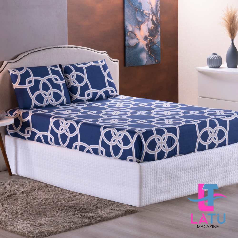 Lençol 400 Fios Percal 3 Peças -Queen Size - Estampas Geométricas E Florais SORTIDAS em Oferta na Shopee