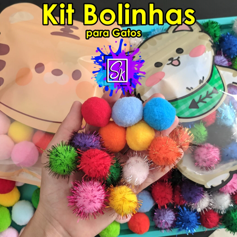 Bolinhas para Gatos - Kit Bolinhas - Bolinha Ouriço - Bolinhas Pequenas - Bolinhas Mistas em Oferta na Shopee