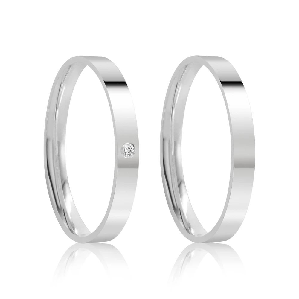 PAR DE ALIANÇAS PRATA 950 NAMORO COMPROMISSO + ANEL SOLITÁRIO PRATA 925 PERSONALIZADA COM GRAVAÇÃO