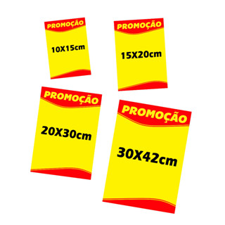 KIT Cartaz PROMOÇÃO Supermercado 80 unidades