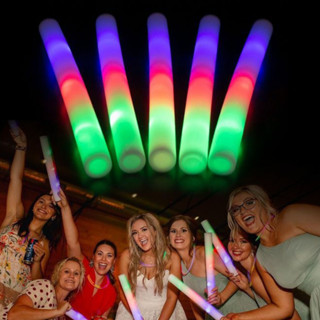 Kit Bastao de Espuma Led Festa Aniversario Casamento Formatura Balada Neon