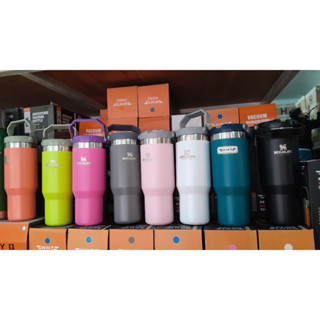 Garrafa Térmica 900ML Com Alça Flip Tumbl Aço Inoxidável Isolamento Térmico Com