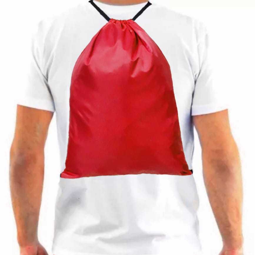 Mochila Saco Esporte Academia Chuteira Roupas Raquete vermelha