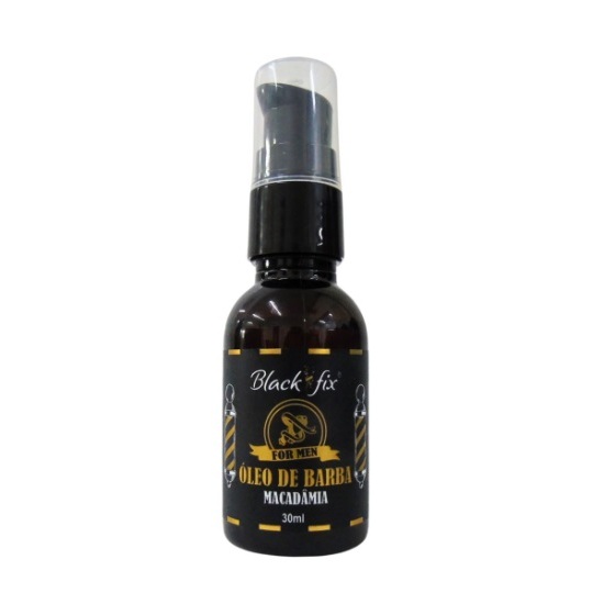 Kit óleo para barba com 2 unidades 30ml Cada Black Fix macadamia