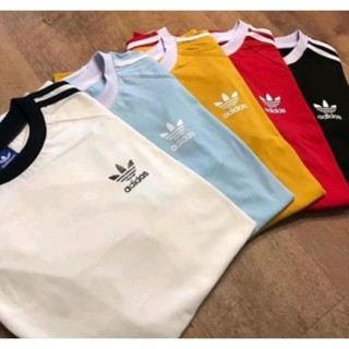 Camiseta Unissex Básica Blusa Retrô Algodão Fio 30.1 Premium 3 Stripes Super Conforto Moda Feminina/Masculina Treino Academia Lazer Alta Qualidade envio Imediato