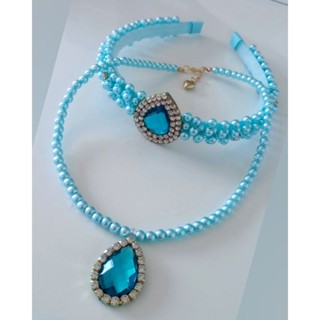 Tiara Jasmine e colar Jasmine