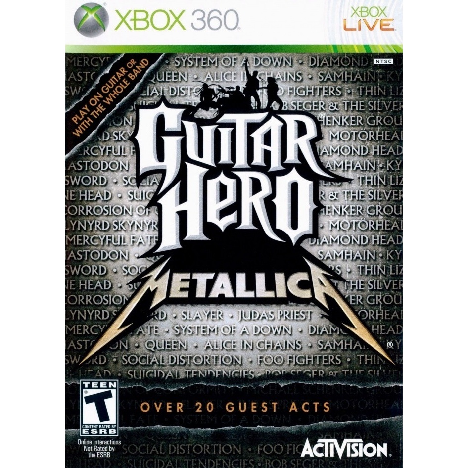 guitar hero metalica midia fisica - xbox 360