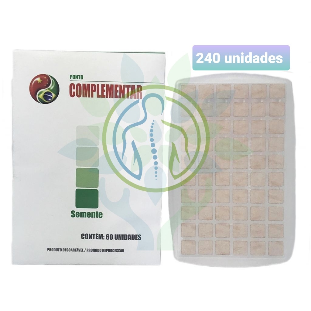 240 Sementes Vaccaria Auricoloterapia Acupuntura Ponto Auricular Complementar