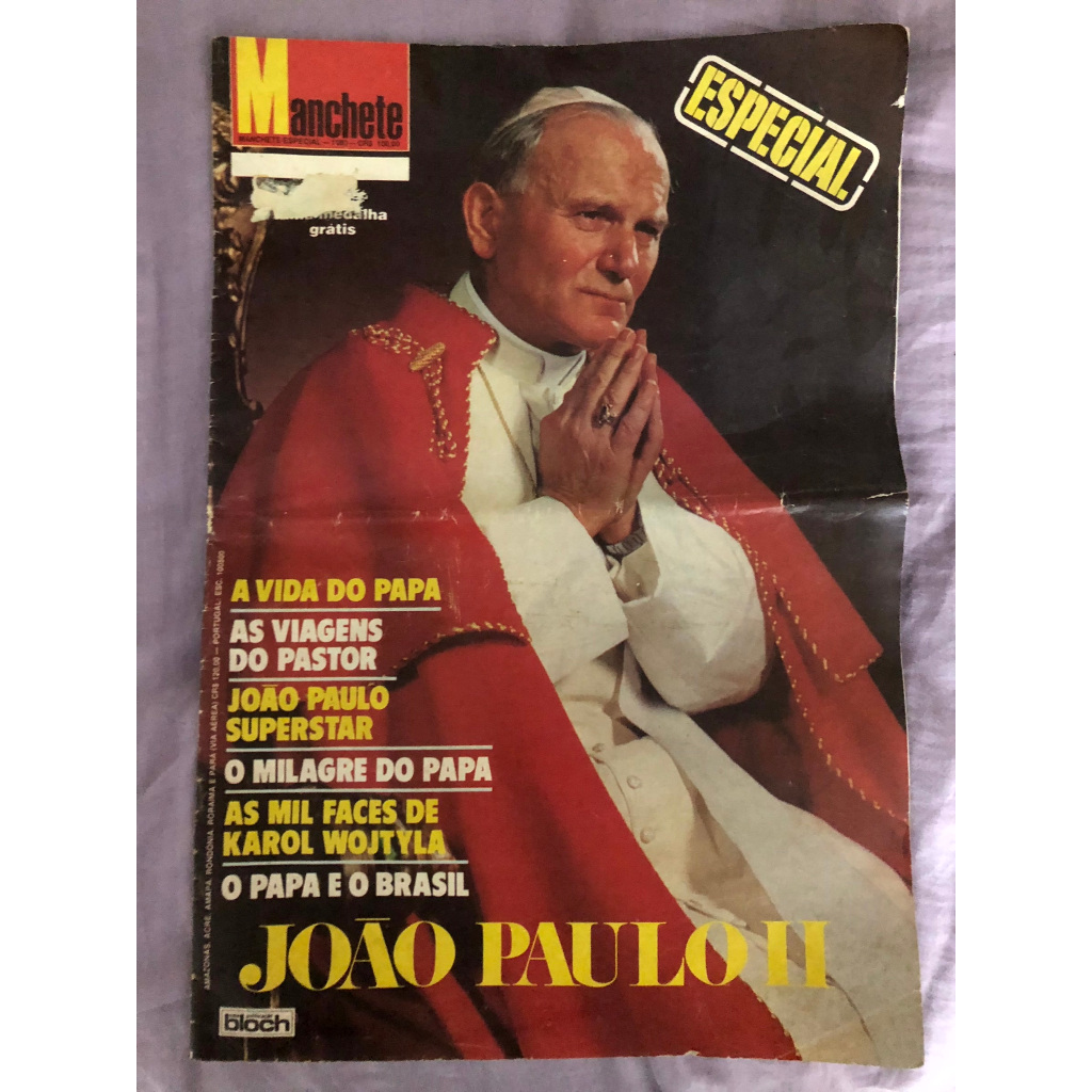 Revista Manchete Especial Papa João Paulo II 1980