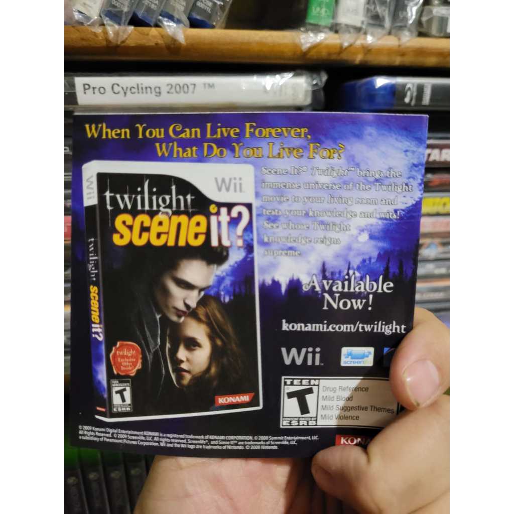 Manual do jogo Twilight Scene It? 3DS. APENAS MANUAL, NÃO ACOMPANHA O JOGO