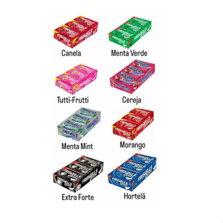 Goma de Mascar Freegells Gum sem Açucar Sabores Display 120g C/15 Unidades