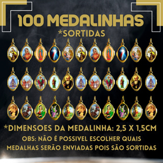 Medalhas Sortidas Católica Chapa Resinada Artigos Religiosos em Oferta na Shopee