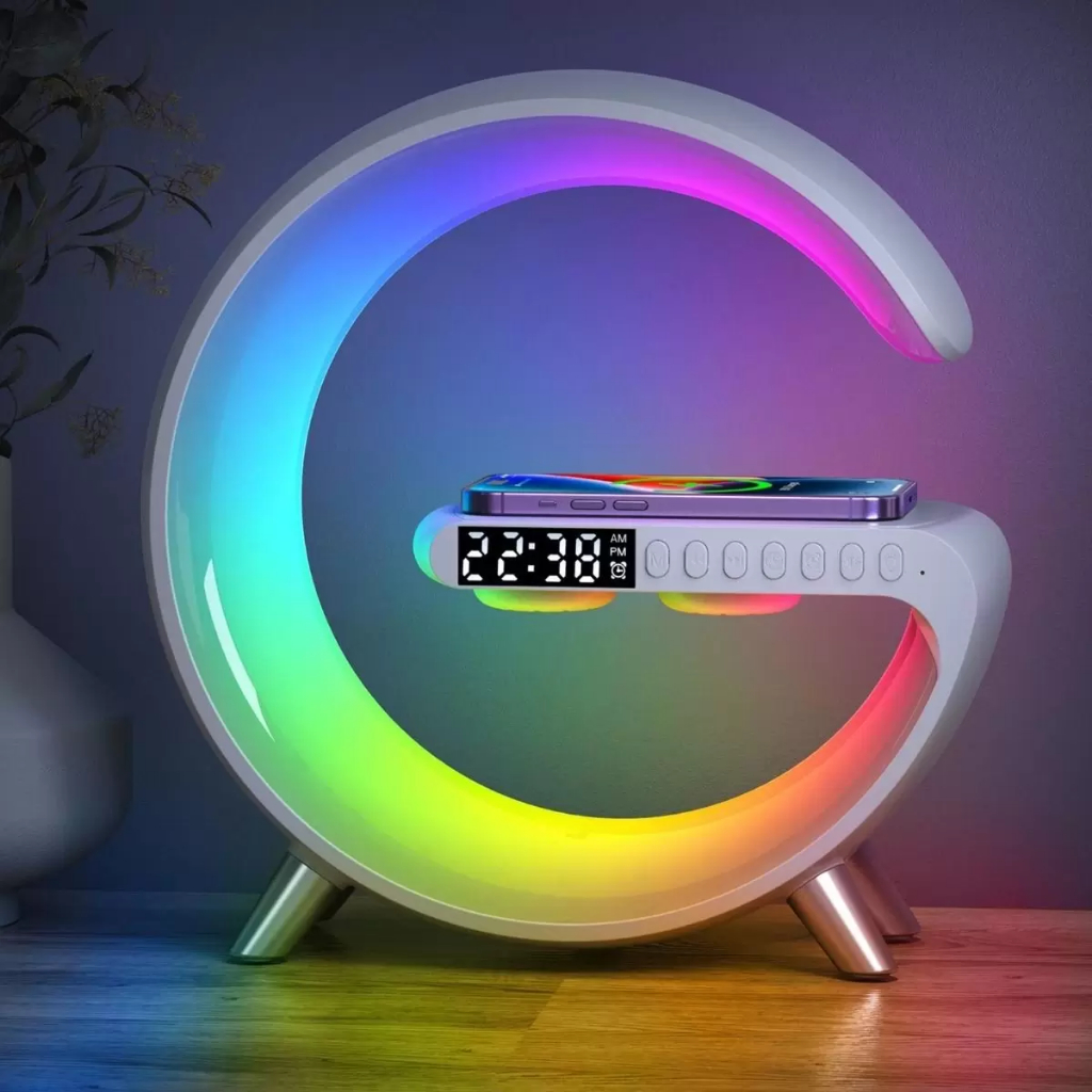 3 em 1 G Speaker Smart Station, Luminária e Caixa De Som E Carregador