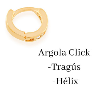 Argola Click Cartilagem 1 Unidade Rommanel Hélix , Tragús Não causa alergia e não enferruja 523214