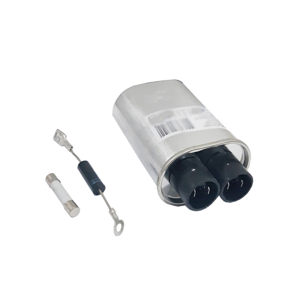 Kit reparo microondas Capacitor 0,80uf 2100v Fusivel 20a Diodo