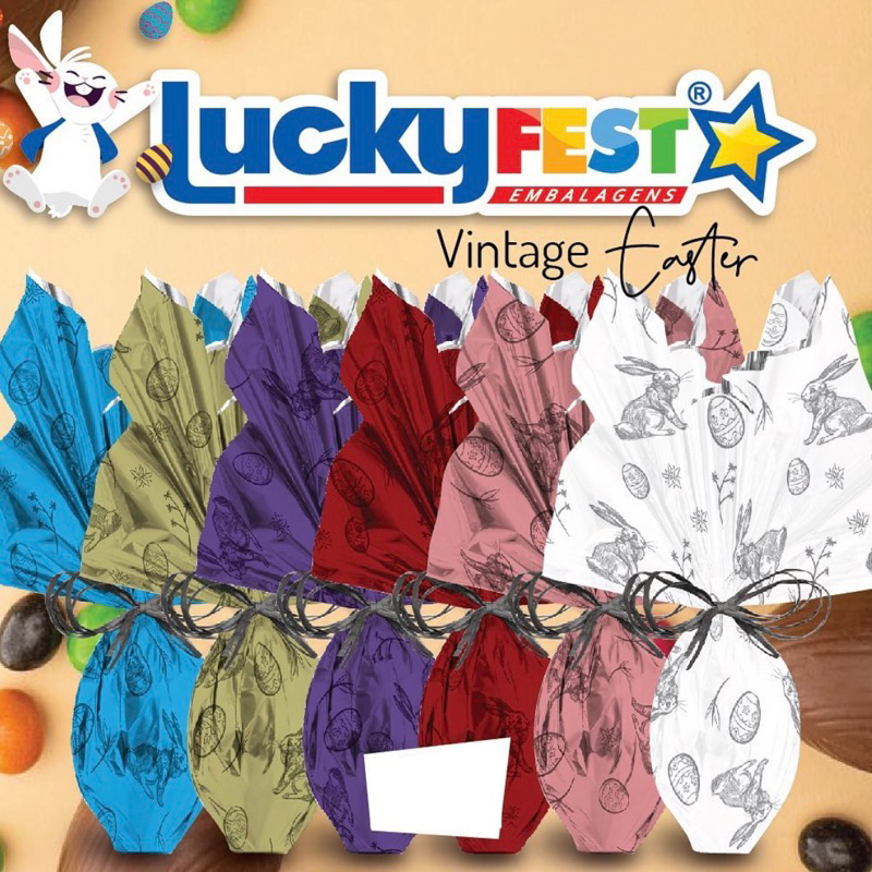 25 Sacos Para Embalar Ovo Páscoa  Envelope Express 100g 150g 250g 350g Vintage
