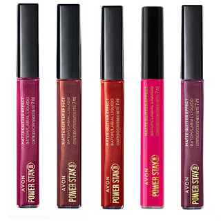 Batom Líquido Matte Glitter Effect Avon Power Stay 7ml