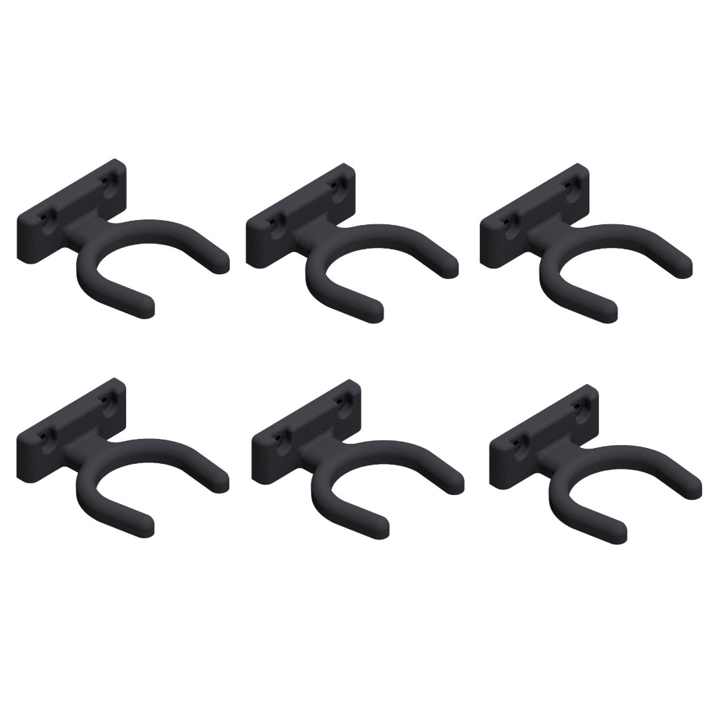 Kit 06 Suporte De Instrumento Musical De Parede Para Violão Guitarra Ukulele