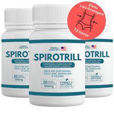3 POTES SPIROTRILL 180CAPS ENVIO EM 24HORAS MEGA DESCONTO