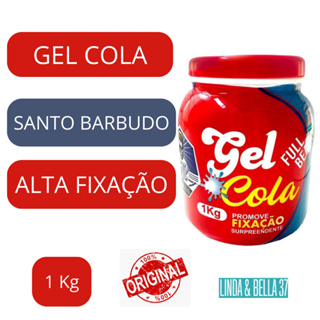 Gel Cola Para Cabelo Modelador Capilar - Fixação - Santo Barbudo - 1 Kg - Extra Forte - For Men - em Oferta na Shopee