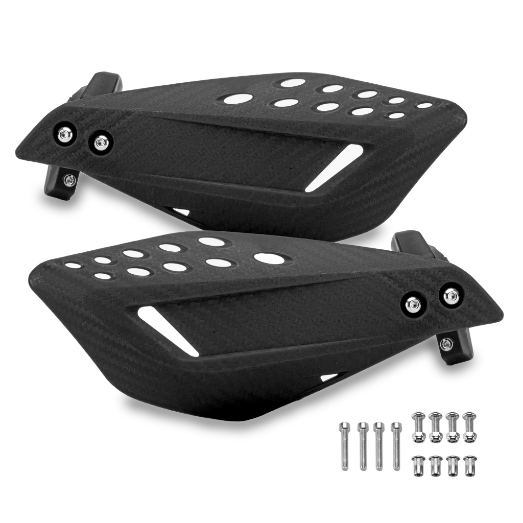 Par Protetor de Mão Preto Manopla Punho Moto Universal