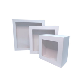 Trio De Nichos Quadrados Em Mdf Branco Para Quarto De Bebê