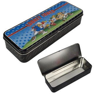 Estojo de Lata Escolar 48 Lapis Looney Tunes Barato Saldão em Oferta na Shopee