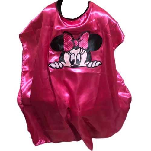 Capa de Corte Infantil Para Cabeleireiros em Cetim Minnie cod 875 em Oferta na Shopee