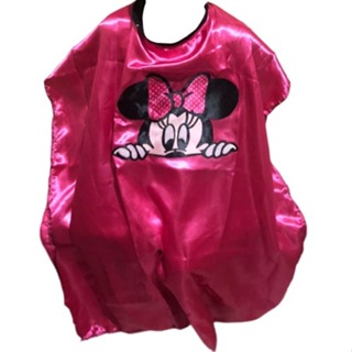 Capa de Corte Infantil Para Cabeleireiros em Cetim Minnie cod 875 em Oferta na Shopee