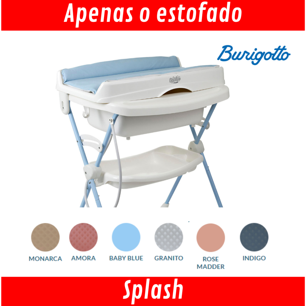 Forro Acolchoado Capa Estofado Estofamento Do Trocador Da Banheira Splash Original em Oferta na Shopee