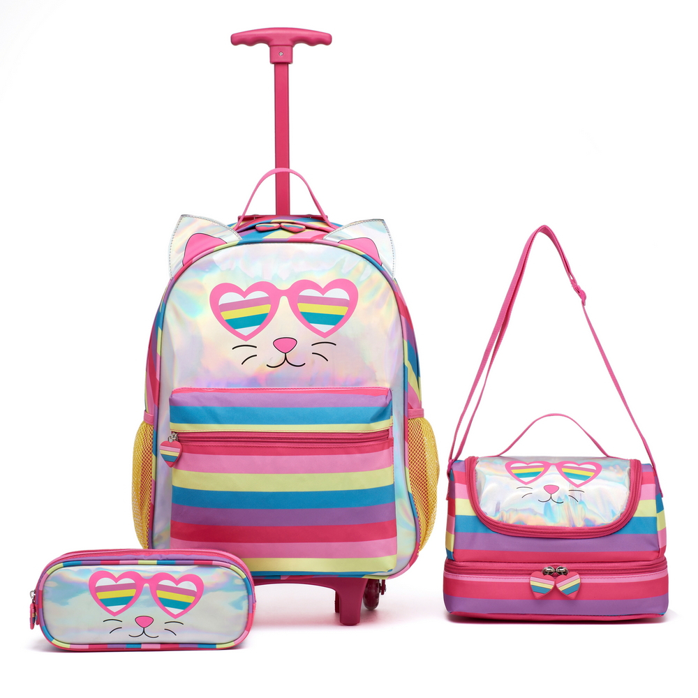 Kit Mochila Escolar Feminina Reforçada Passeio Estojo Lancheira - Baby & Kids Fashion