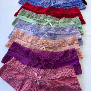 Promoção Kit 5 Calcinhas Renda Sexy Feminina Lateral em Renda Lingerie Feminina