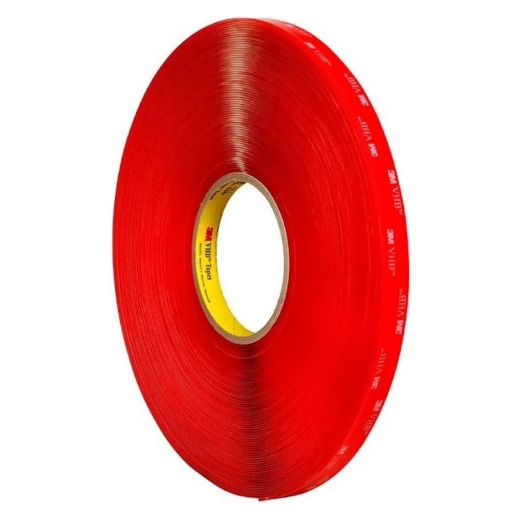 Fita Dupla Face 3M - Fita Adesiva Fixa Forte Transparente - Fita VHB - Extra Forte -19mm X 33mts