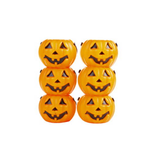 Halloween Enfeite Mini Balde Abóbora Ref.H026 c/6 · foto 2
