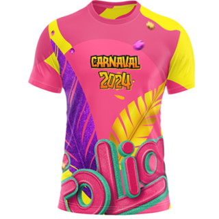 Camisa Camiseta Abadá Bloquinho Carnaval Festa Diversão Tecido Leve Confortavel Md 10
