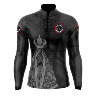 Camisa Blusa Proteção Uv50 De Pesca Nossa Senhora Aparecida cinza em Oferta na Shopee