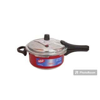 PANELA DE PRESSÃO 3 L FECHAMENTO EXTERNO VERMELHA- ASJ + ENVIO RÁPIDO E SEGURO