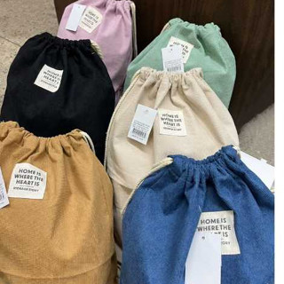 Bolsa Mochila Saco Lona Feminina Cordao Resistente Academia