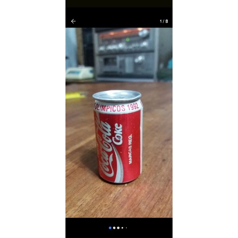 miniatura lata de refrigerante antiga C215
