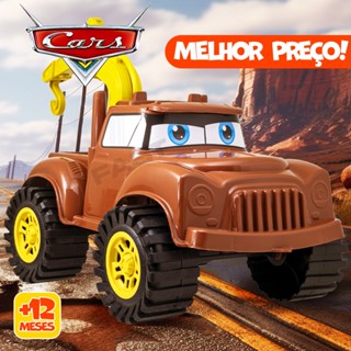 Carrinho de Brinquedo Grande Infantil Carro Guincho Monster Truck Desenho Carros Disney Coleção Decoração Brincadeiras Produto Resistente Com Guincho Guindaste - ENVIO IMEDIATO