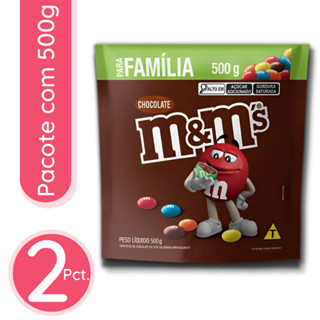 Pacote Confeito M&M’s Chocolate ao Leite 500g - 2 Unidades