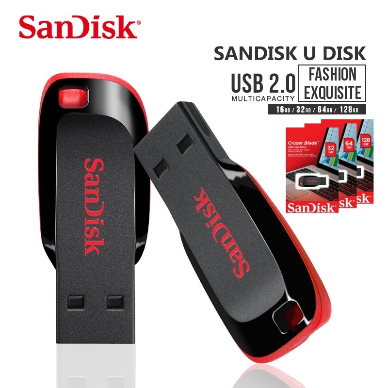 Flash USB 64GB 2.0 CZ50 Memória De Disco 16GB 8GB 4GB Pen Drive