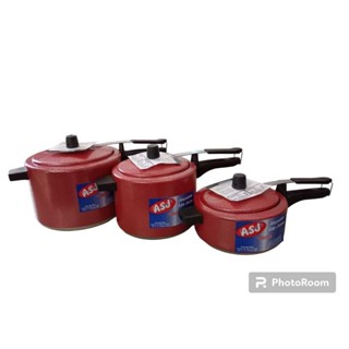 KIT 3 PANELAS DE PRESSÃO (3/ 4,5 E 7 LITROS) VERMELHA CRAKEADA ASJ + ENVIO RÁPIDO E SEGURO