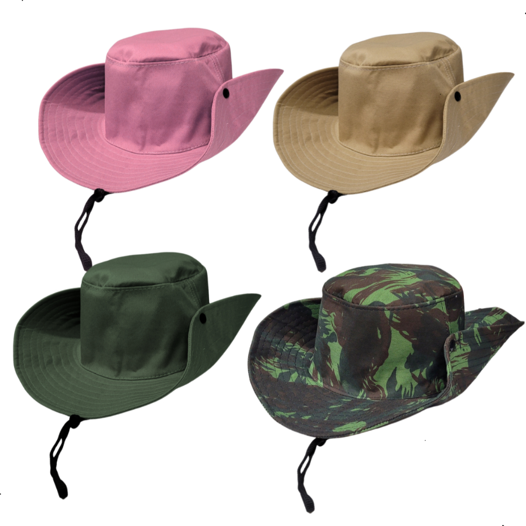 Chapéu Autraliano Pescador Pesca Camping Caminhada Ativades Ao Ar Livre Summer em Oferta na Shopee