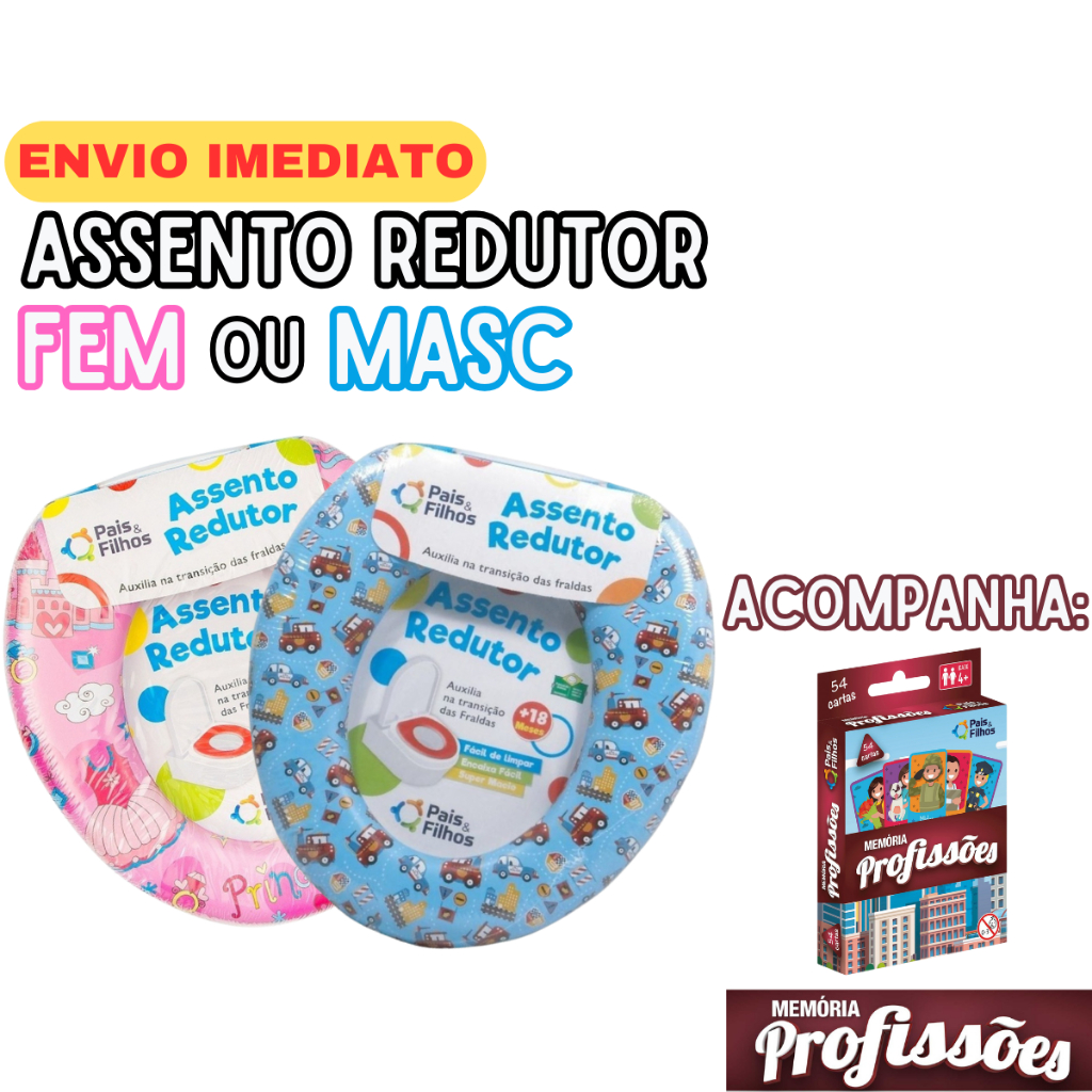 Assento Redutor Infantil Troninho Privadinha Vaso Sanitário Criança e Bebe Estampado Almofadado Desfralde Macio Confortável