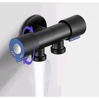 Registro Torneira Válvula Dupla Saída 1/2 Para Banheiro Cozinha Área De Serviço Lavabo PRATA