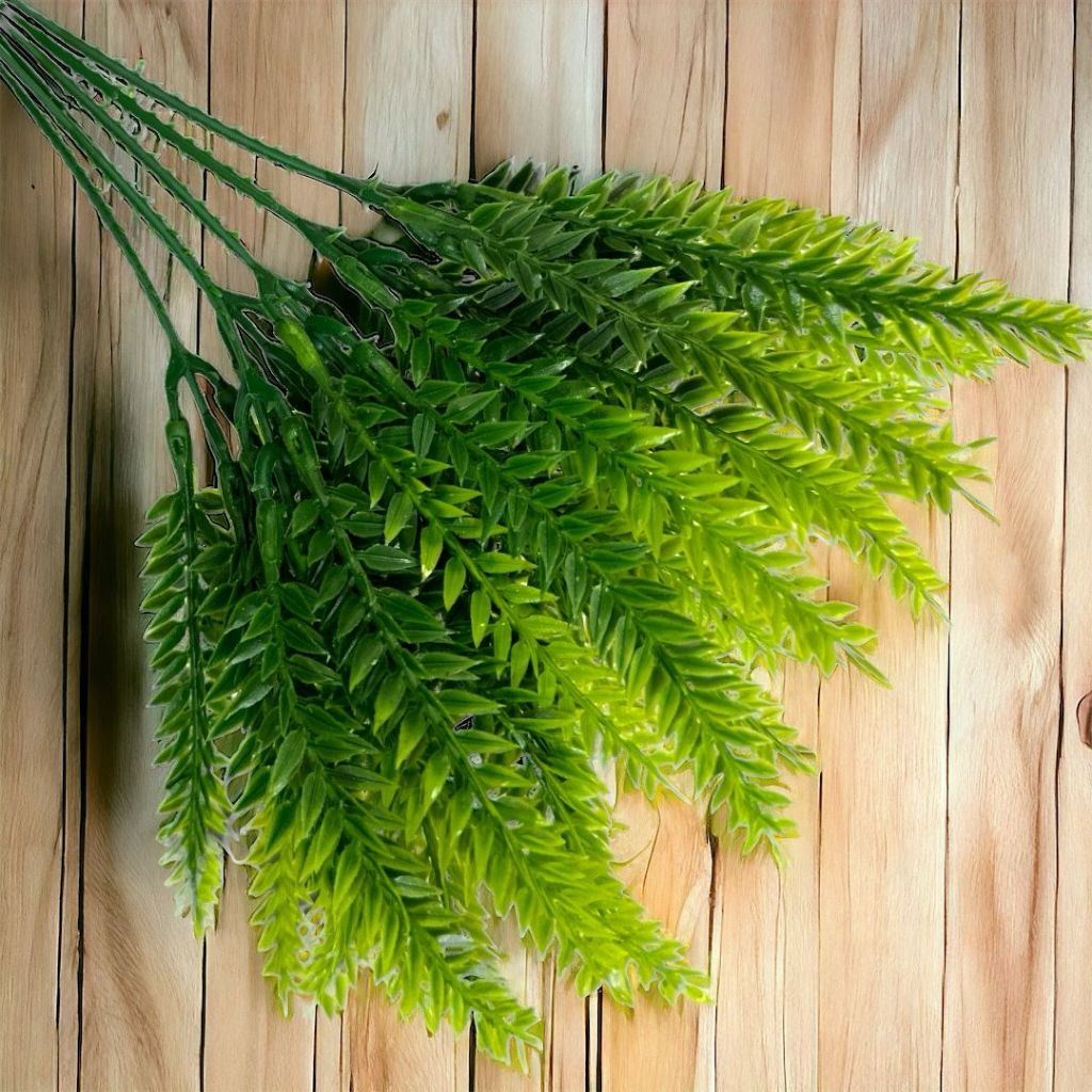 Kit Com 2 Buquês De Folhagem Artificial Permanente Com 6 Ramos Em Cada em Oferta na Shopee