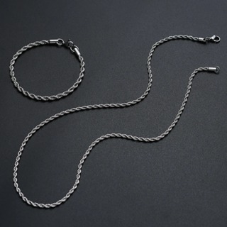 Conjunto Kit cordão colar corrente baiano em aço inoxidável + Pulseira baiana aço inox (Não enferruja nem escurece) em Oferta na Shopee