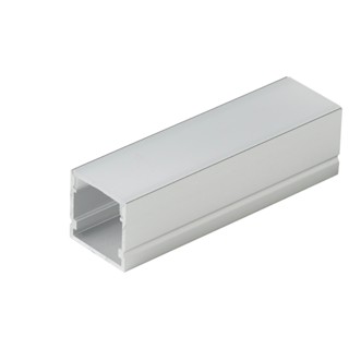 Kit 2 Metros Perfil De Sobrepor Para Fita Led Branco 20mm