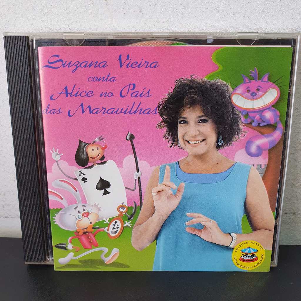 CD Suzana Vieira – Conta Alice No País Das Maravilhas - Raro / Original - Contos